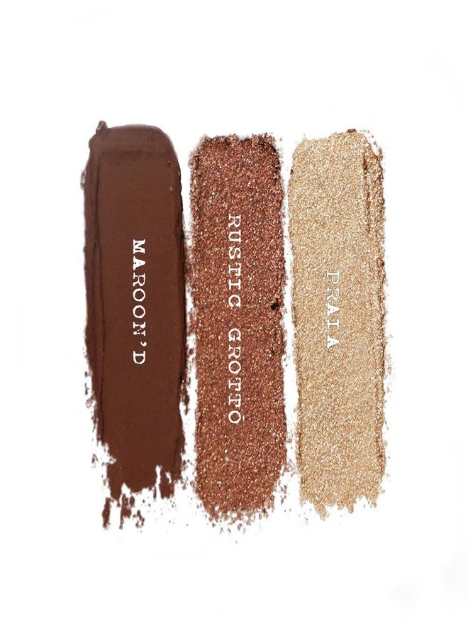نوديستكس مجموعة ظلال العيون Nudestix Mini Nude Metallic Berry – مجموعة من 3 قطع من ظلال العيون الكريمية وقلم تحديد العيون للحصول على لون يدوم طويلاً | درجات غنية من التوت مع لمسة نهائية معدنية - Image 2